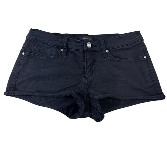 bebe Pants - bebe.  Black Jean Shorts Fitted Style